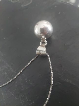 Collar Plata 925 con Colgante Bola