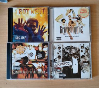 Lote 4 CDs Hip Hop: KRS-One, Gravediggaz, GangStar