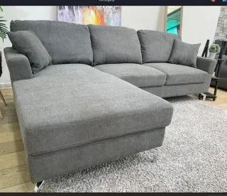 Sofá Chaise Longue Gris