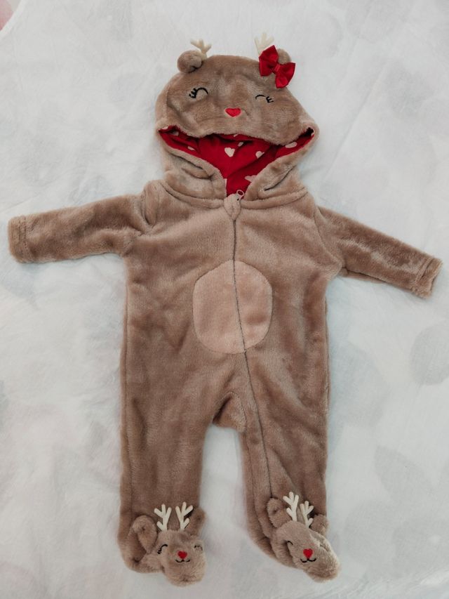 Trajecito reno Navidad bebé