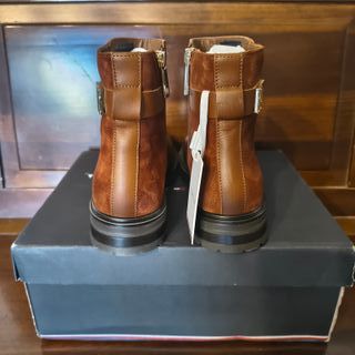 Tommy Hilfiger Donna Stivali Bassi in Pelle Tg 39