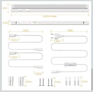 ENUOTEK 2 LUCI A LED PER MOBILI DA CUCINA O DA BAGNO