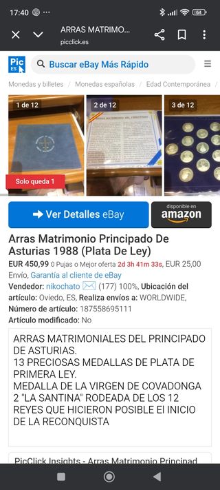 Arras Matrimoniales Principado Asturias 
