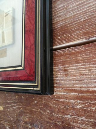 Quadro di legno con placca in argento 925 gr. 15