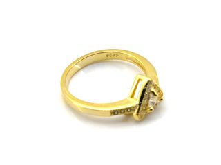 sortija plata 925mm con piedra con circonita t. 10 (15,92 mm)