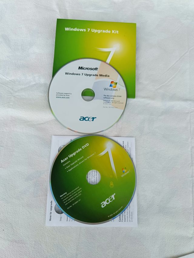 Acer Windows 7 Pro 32 bit Upgrade Kit