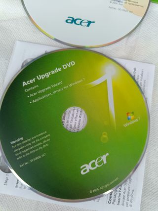 Acer Windows 7 Pro 32 bit Upgrade Kit