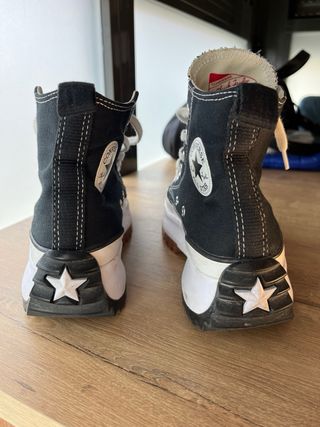 Converse negras plataforma