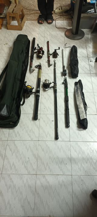 Conjunto de pesca costa