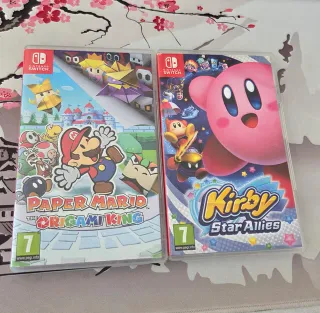 Paper Mario Origami King e Kirby Star Allies