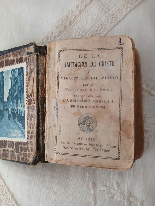 Libro antico Comunione con argento