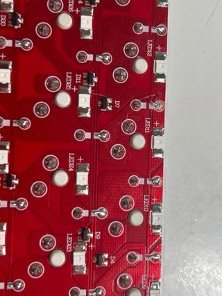 PCB Teclado Mecánico Switches Rojos.