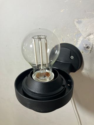 Lampada parete globo trasparente IP43