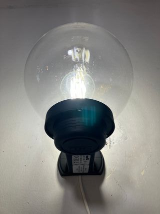 Lampada parete globo trasparente IP43
