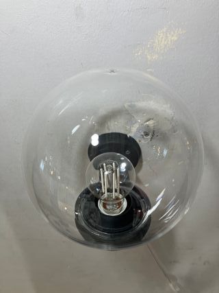 Lampada parete globo trasparente IP43