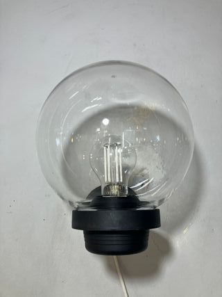Lampada parete globo trasparente IP43
