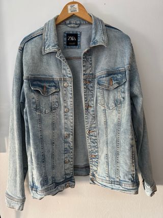 Cazadora Vaquera Zara Azul
