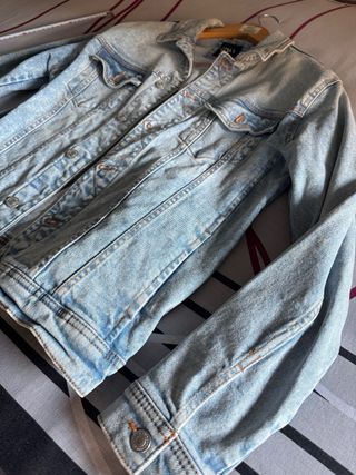 Cazadora Vaquera Zara Azul