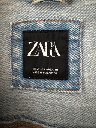 Cazadora Vaquera Zara Azul