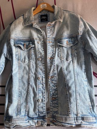 Cazadora Vaquera Zara Azul
