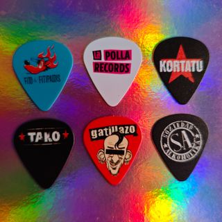 Pack 6 púas de guitarra