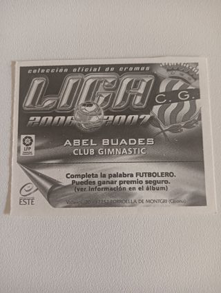 Cromo Gimnastic de Tarragona Abel Buades