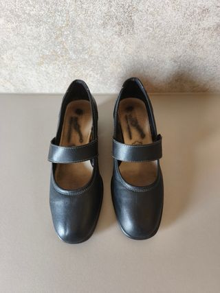 Zapato mujer ancho especial negro talla 37
