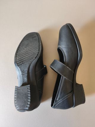 Zapato mujer ancho especial negro talla 37