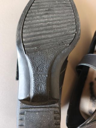 Zapato mujer ancho especial negro talla 37