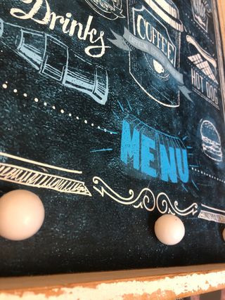 Cuadro de madera con luz Fast Food