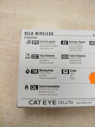 Ciclocomputador inhalambrico. Cateye Velo Wireless