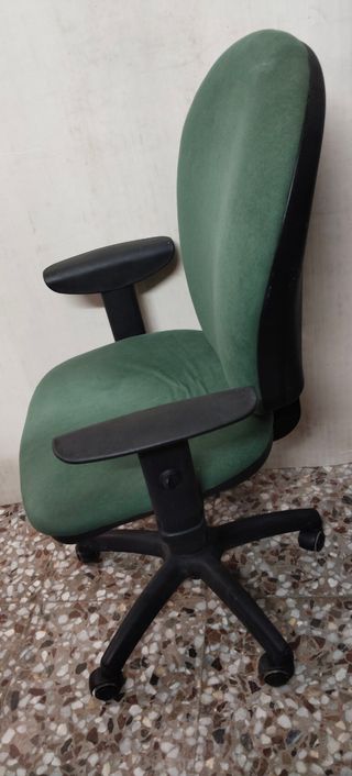Silla de oficina giratoria verde