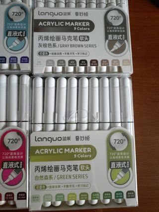 Set Rotuladores Acrílicos Languo Lote 72 colores