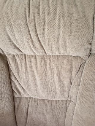 Sillón relax verde de tela desenfundable