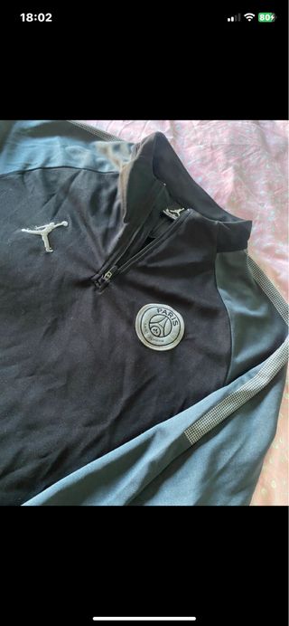 Sudadera Jordan PSG fina negra