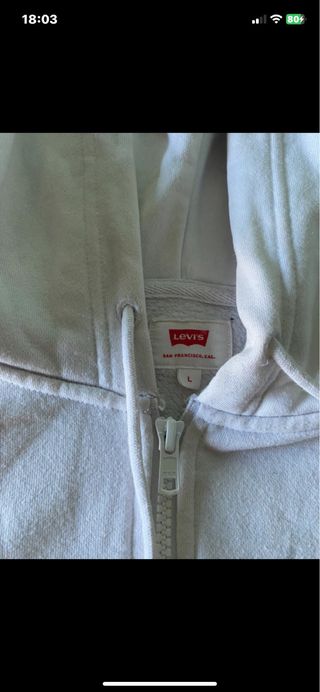 Sudadera Blanca Levi's