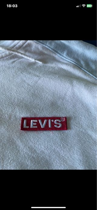 Sudadera Blanca Levi's