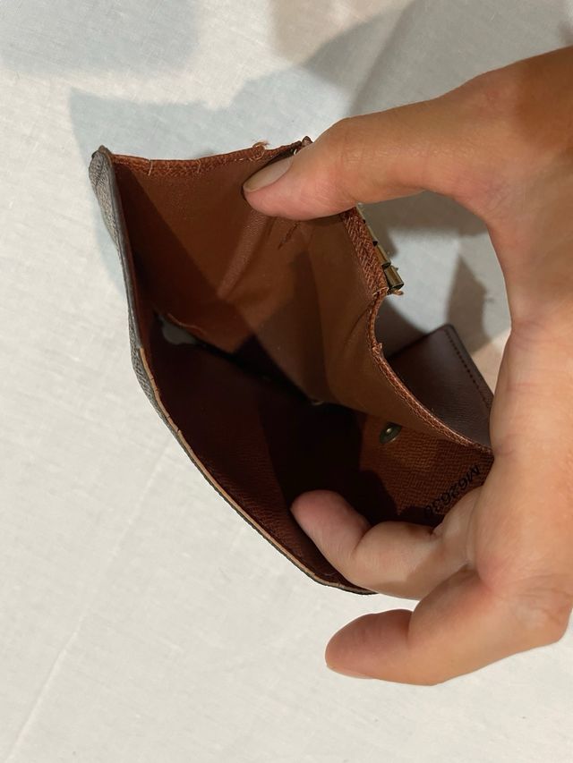 Portacarte Louis Vuitton Monogram Marrone