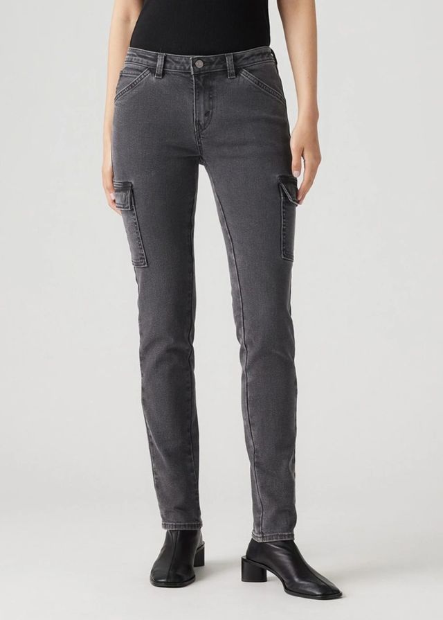 Vaqueros Levi's grises cargo