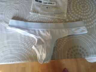 Tanga hombre Modal-Cotton-Elastane Blanco Talla L