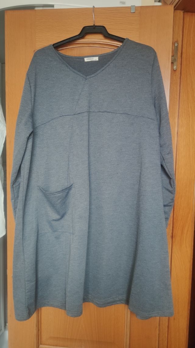 Vestido Anself Gris Talla 5XL