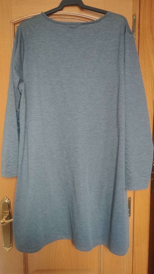 Vestido Anself Gris Talla 5XL