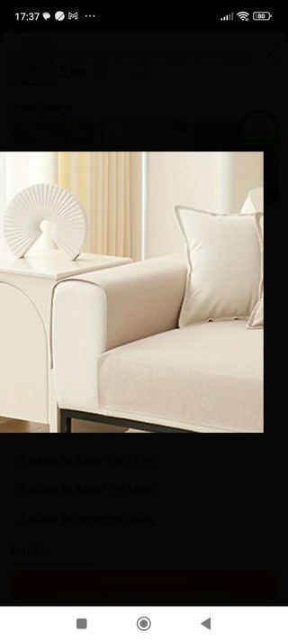 Fodere per divani 4 posti beige