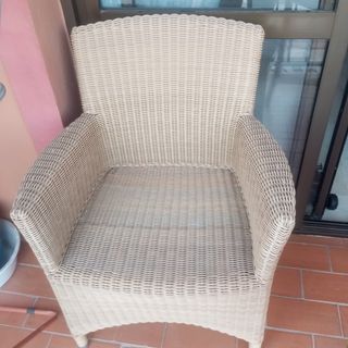 Mesa y 4 Sillas Ratán Terraza Jardín