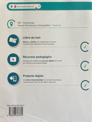 Libro Itinerari Personal per a l'Ocupabilitat I
