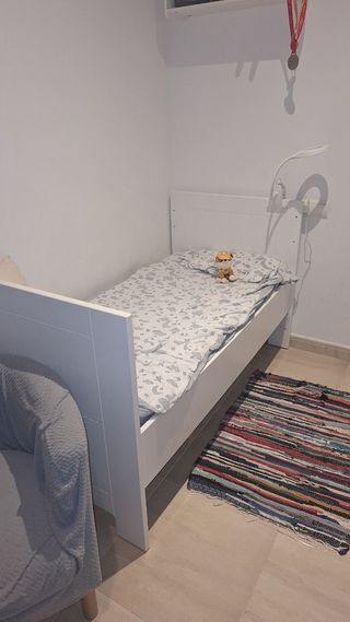 Maxi cuna blanca convertible en cama