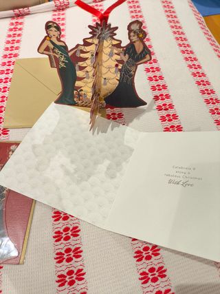 Lote 10 adornos y tarjetas Navidad