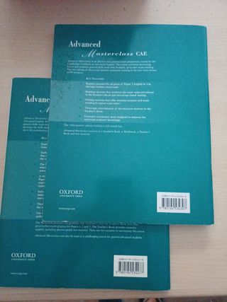 Libro inglés Advanced Masterclass y workbook