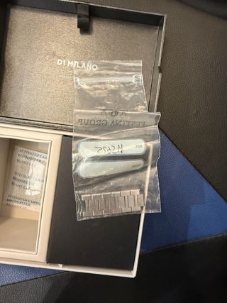 D1 Milano Reloj Plata y Azul