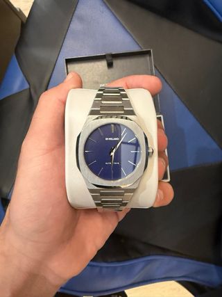 D1 Milano Reloj Plata y Azul